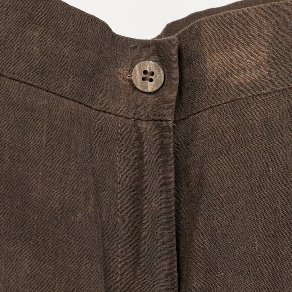 Annette Gortz SS/16 Posh Brown Linen Cropped Pants - Picture 6 of 11